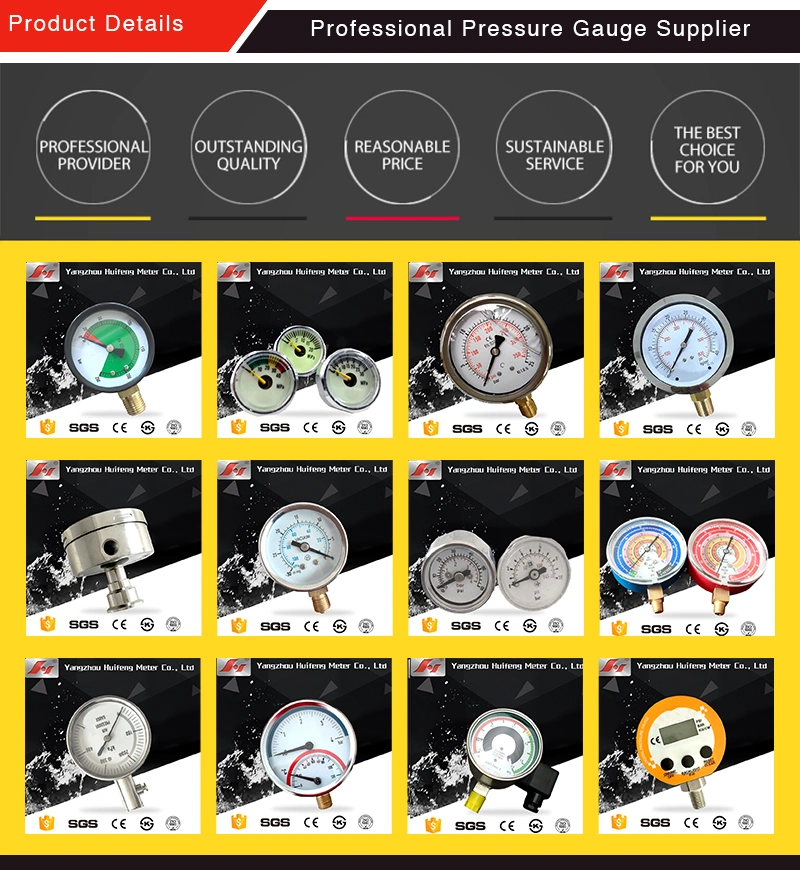 Electroplated Case Vacuum Pressure Gauge for Vacuum Pump Loaner Tool